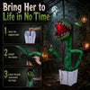 Lucktree Halloween Animated Standing Horror Piranha Plant Decoration