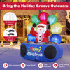 Lucktree 6Ft Inflatable DJ Santa, Inflatable Christmas Decoration