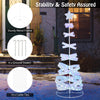 Lucktree 7 FT Lighted Spiral Christmas Tree