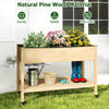 Lucktree 47”x23”x33” Wood Planter Box