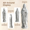 Lucktree Virgin Mary Praying Statue 29.5" | Blessed Mother Outdoor Religious Statue with Rosary Beads
