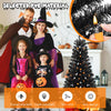 Lucktree 4.5 FT Pre-Lit Halloween Tree with 6 Lighting Modes with Spooky Music Sync