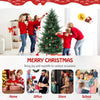 Lucktree 7ft Pre-lit Artificial Christmas Tree with 340 Warm White LED Lights, 1090 Branch Tips