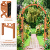 Lucktree 7.7FT Wooden Garden Arbor Trellis