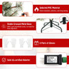 Lucktree 6ft / 7.5ft / 9ft Pre-Lit Artificial Christmas Tree with 360° Quick Power Connector