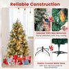 Lucktree 5FT / 6FT / 7FT Pre-Lit Artificial Christmas Tree with LED Lights Pine Cones Berries