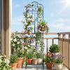 Lucktree Metal Garden Trellis for Climbing Plants