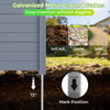 Lucktree No-Dig Air Conditioner Fence with Metal Stakes 48''W x 36''H