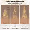 Lucktree LED Birch Tree, 5/6/7 FT Pre-lit Twig Tree with Warm White Light LED Lights, Weighted Base