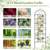 Lucktree 2/4 Packs 71"x20"/86"x20" Metal Garden Trellis for Outdoor Climbing Plants