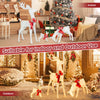 Lucktree 3 Pieces Lighted Christmas Reindeer Family Set