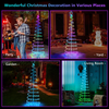 Lucktree 6 FT Spiral Christmas Tree, Outdoor Led Christmas Tree with 135 LED Lights - LucktreeUS