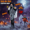 Lucktree 6.3 FT Animated Halloween Standing Talking Witch with Skull