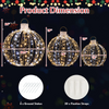 Christmas LED Light Balls for Tree (3 Pack) - Lucktree