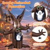 Lucktree 8 FT Halloween Inflatable Dead Tree with Animated Popping Ghost