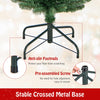 Lucktree 5ft / 6ft / 7ft / 8ft Artificial Skinny Xmas Tree with Quick Shape Technology