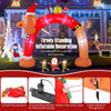 Lucktree 10 FT Lighted Inflatable Christmas Dachshund Arch, Blow Up Christmas Arch w/LEDs & Built-in Air Blower
