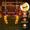 Set of 2 Halloween Lighted Witch Legs Decorations with Stakes