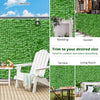 Lucktree 118" x 39.4" Artificial Hedges Fence Faux Ivy Vine Greenery Wall