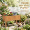 Lucktree Solid Wooden Raised Garden Bed w/Legs (35”Lx 16”Wx24”H)