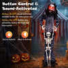 Lucktree 70" Halloween Animated Life-Size Clown Catching Skeleton Doll