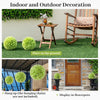 Lucktree 11 Inch Topiary Balls Artificial Outdoor Set of 2, Faux Boxwood Ball, Fake Plant Sphere