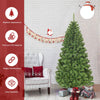 Lucktree Artificial Christmas Tree, Unlit Premium Hinged Spruce Xmas Tree with Solid Metal Stand, for Outdoor and Indoor Decor