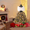 Lucktree 5ft Pre-Lit Dress Form Christmas Tree with Female Mannequin Torso Shawl Necklace