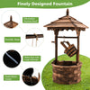 Lucktree Outdoor Wishing Well Water Fountain, 22.5" x 22.5" x 48.5"