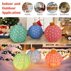 Lucktree Christmas Lighted Pop up Ornaments Set of 3, Outdoor Xmas Lighted Hanging Lanterns with Warm White LED Lights
