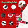 Lucktree 8.5 FT Christmas Inflatable Reindeer & Climbing Santa Claus