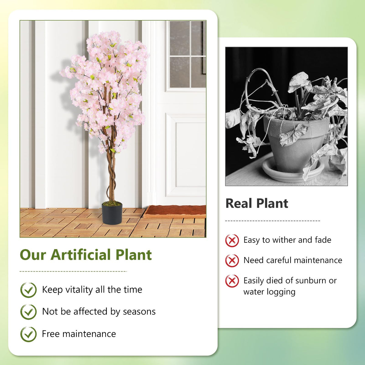 Lucktree 5FT Artificial Cherry Blossom Tree