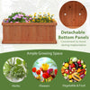 Lucktree Raised Garden Bed | 31”x14”x12” Wooden Planter Box with 4 Drainage Holes (1/2)