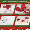 Lighted Gift Boxes Christmas Decoration, Set of 3 White Present Ornament Boxes with 60 LED Lights - LucktreeUS