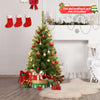 Lucktree 3ft Mini Artificial Christmas Tree, Unlit Green Holiday Tree with 116 Lifelike PVC Branch Tips