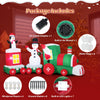 Lucktree 11.5 Ft Christmas Inflatable Train with Santa Snowman Penguin