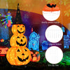 Lucktree 5 FT Halloween Light Up Pumpkin Decoration