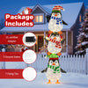 Lighted Penguins Decoration with Warm White Lights and Cute Hats