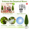 Lucktree 3ft Artificial Cedar Teardrop Shaped Topiary Tree, 2 Pack Faux Potted Plants with Plastic Nursery Pot