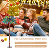 Lucktree 6 FT Pre-Lit Artificial Christmas Tree, Lighted Xmas Palm Tree W/ 210 Multi-Color LED Lights - LucktreeUS