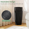Lucktree 21” Tall Round Tapered All Weather Flower Pots Set of 2