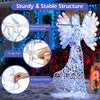 Lucktree 5.2 FT Christmas Lighted Iridescent Angel