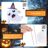 Lucktree 4 Ft Halloween Decorations Outdoor Stacked Ghosts, Free-Standing Cute Yard Decorations