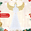 Lucktree 5 FT Christmas Pre-Lit Angel, Yard Lighted-up Festive Angel w/Halo