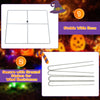 Lucktree 3.4 Ft Halloween Decorations, Light up Stacked Pumpkins with 150 LED Lights