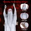 Lucktree 6.6 FT Halloween Animated Swing Ghost with Light up Eyes
