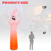 Lucktree 12 FT Halloween Inflatable Ghost W/ LED Lights, Air Blower, Stake, Sandbag