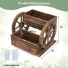 Lucktree Garden Planter with Drainage Holes & Wheels for Flowers Herbs Vegetables