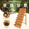Lucktree 8-Tier Wooden Vertical Raised Garden Bedwith Legs