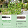 Lucktree Garden Arched Trellis for Climbing Plants, 71” x 71” U-Shaped Tall Cucumber Trellis for Raised Garden Bed